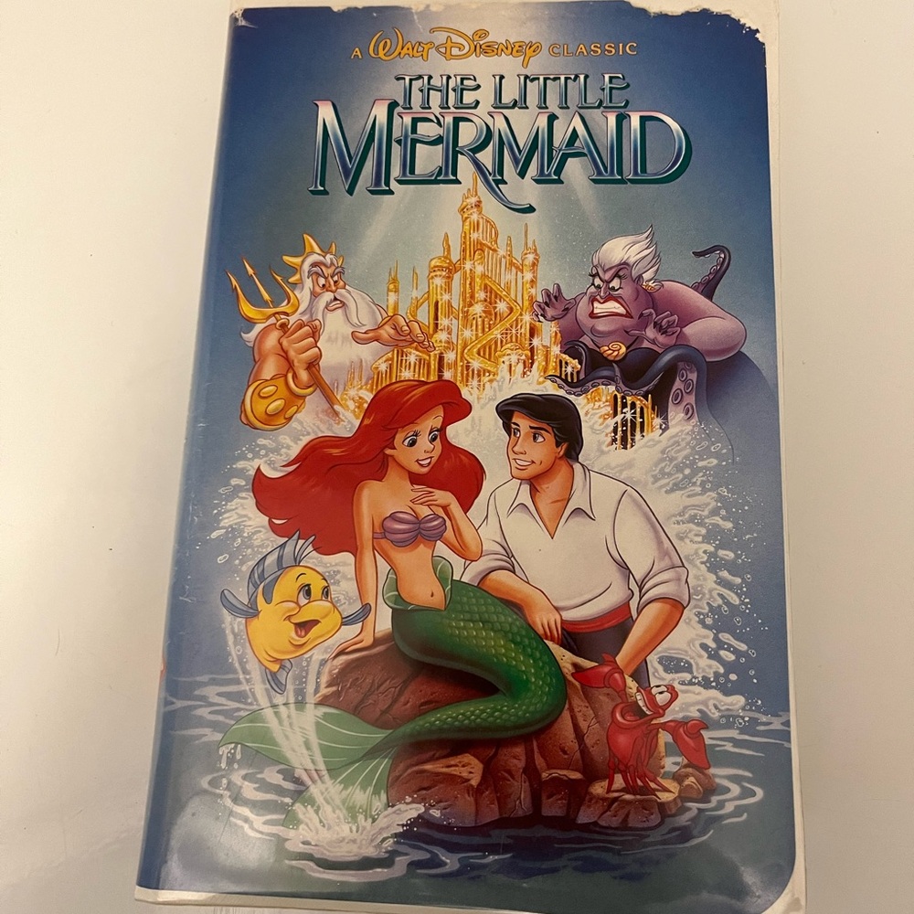 The Little Mermaid VHS Black Diamond Edition Banned Cover